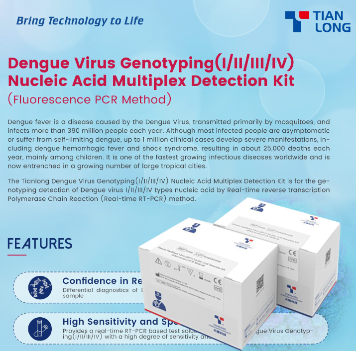 Kit PCR phát hiện đa kiểu gen virus sốt xuất huyết Dengue I-II-III-IV