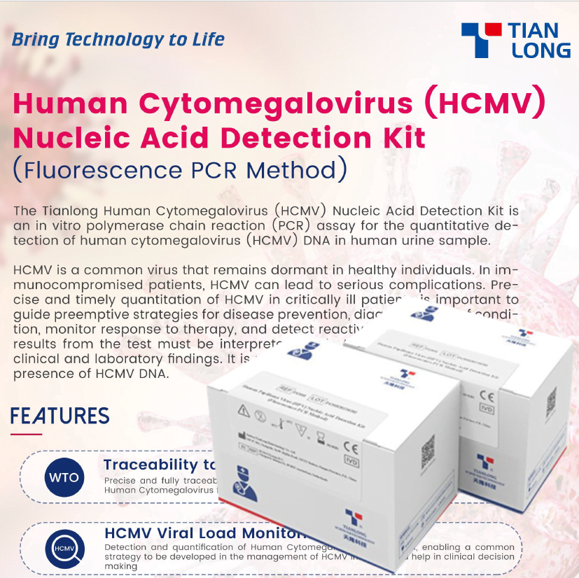 Kit phát hiện axit nucleic Human Cytomegalovirus – HCMV ở Người – Phương pháp PCR huỳnh quang